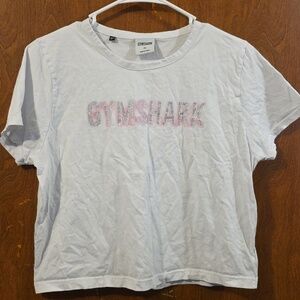 Gymshark XL Crop White T-Shirt